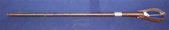 A silver mounted swagger sword stick